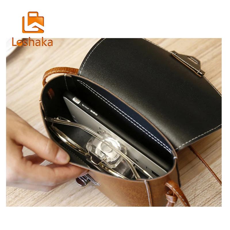 Loshaka Women Messenger Bags High Quality Cross Body Bag PU Leather Mini Female Shoulder Handbags 2017 Global Shopping | Багаж и сумки