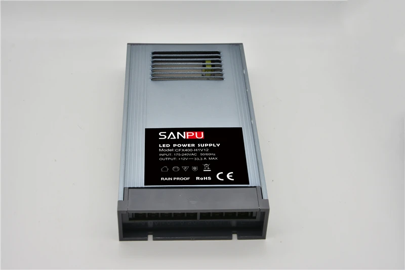 Sanpu LED адаптер Питание 12VDC 400W 30A преобразователь переменного тока в постоянный 12В трансформатор освещения 12 вольт светодиодный драйвер непромокаемые открытый Применение сад 360W