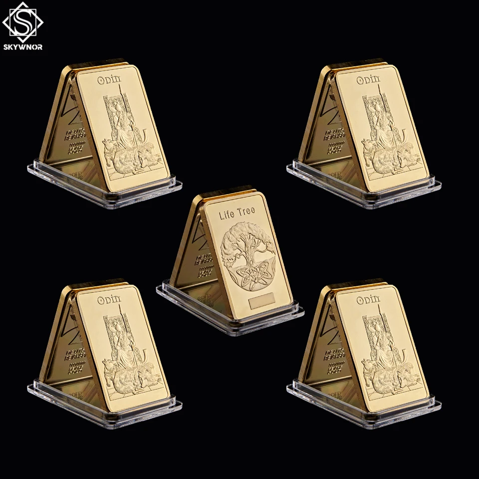

Norway Norse Mythology Odin Father of The Gods 1OZ Gold Bullion Bar Collection