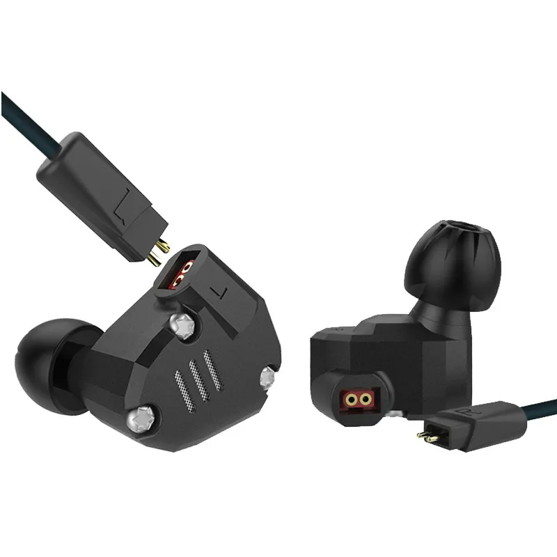 Внутриканальные наушники KZ ZS6 гибридные Hi Fi стерео 2DD 2BA для диджея бега спорта