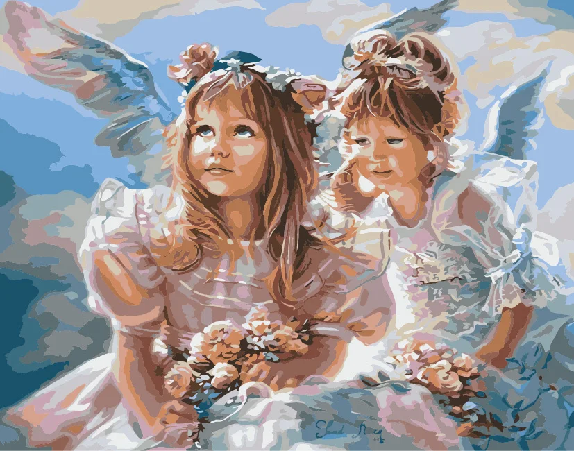 Набор для рисования по номерам на стене без рамки|pictures on wall|painting by numberspainting numbers |