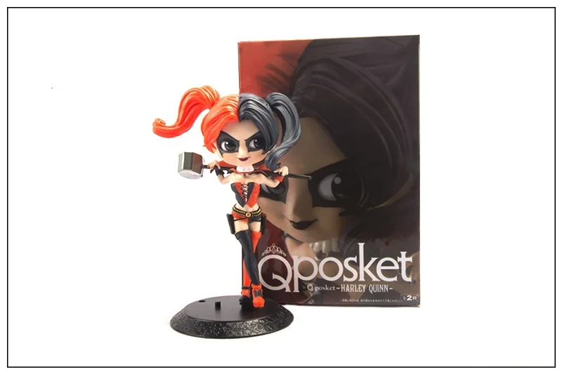 Аксессуары для украшения дома Q Posket Big Eyes Харли Квинн Джокер ПВХ мультяшная фигурка Коллекционная модель игрушки подарочные фигурки