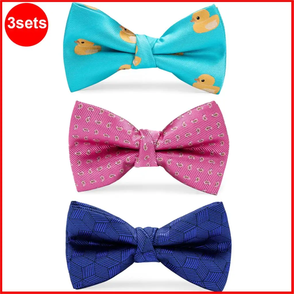 3 шт. мужские галстуки бабочки для мальчиков и девочек|Мужские носовые платки| |