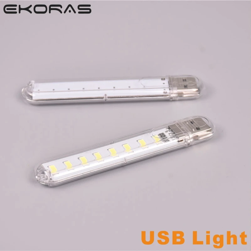 Фонарик мини USB гаджет светодиодный светильник книга s DC5V 8 кемпинг компьютер