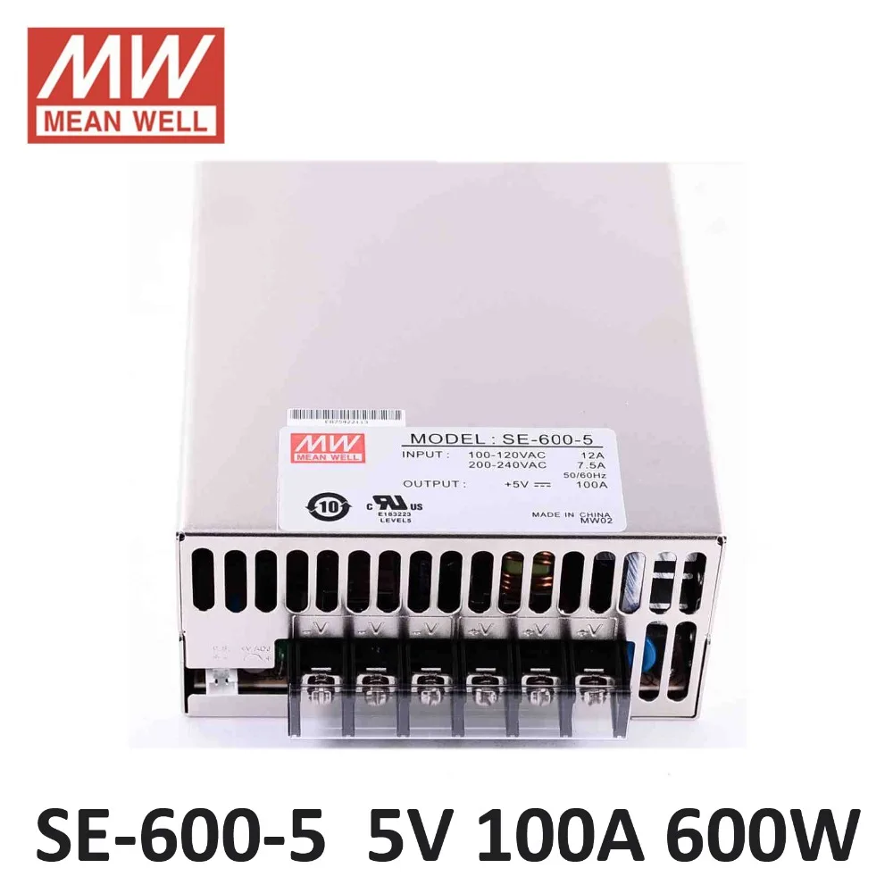 блок питания лабораторный Оригинал MEAN WELL SE 600 5 Вт 100A В Meanwell Импульсный Источник