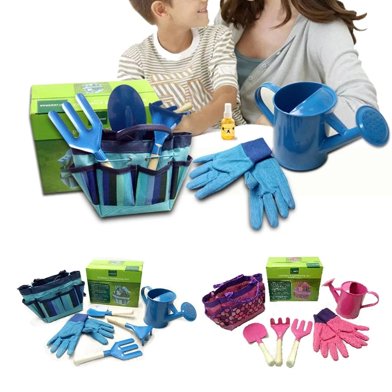 

Little Gardener Tool Set With Bag Kids Children Gardening Boys Girls Gift Toys New