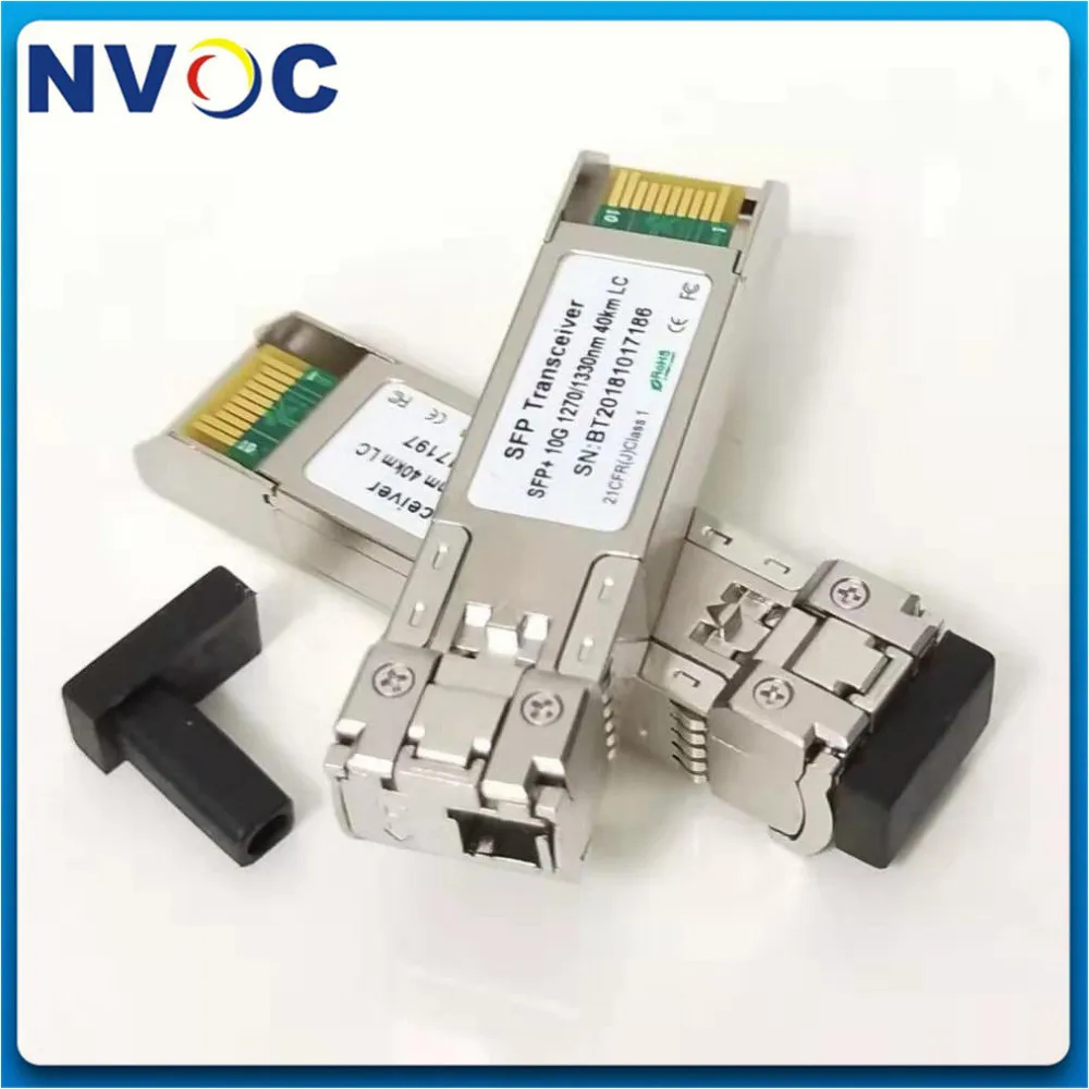 Бесплатная доставка 10G BIDI 60km LC SFP модуль + трансивер одномодовый одиночный