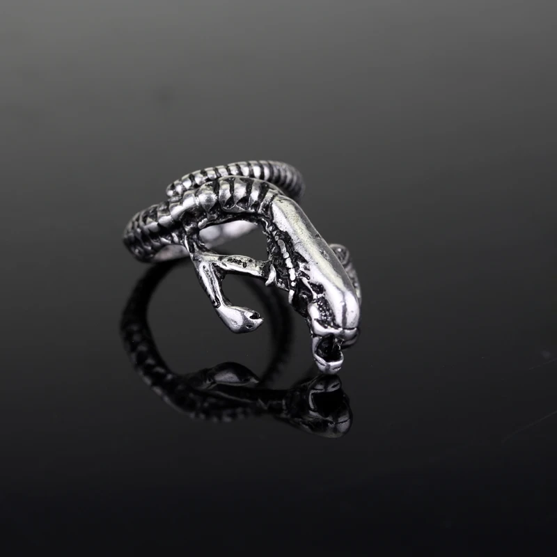 Уникальные фильмы Alien кольцо в стиле фильма &quotхищник&quot Готический Pewter Baby кольца