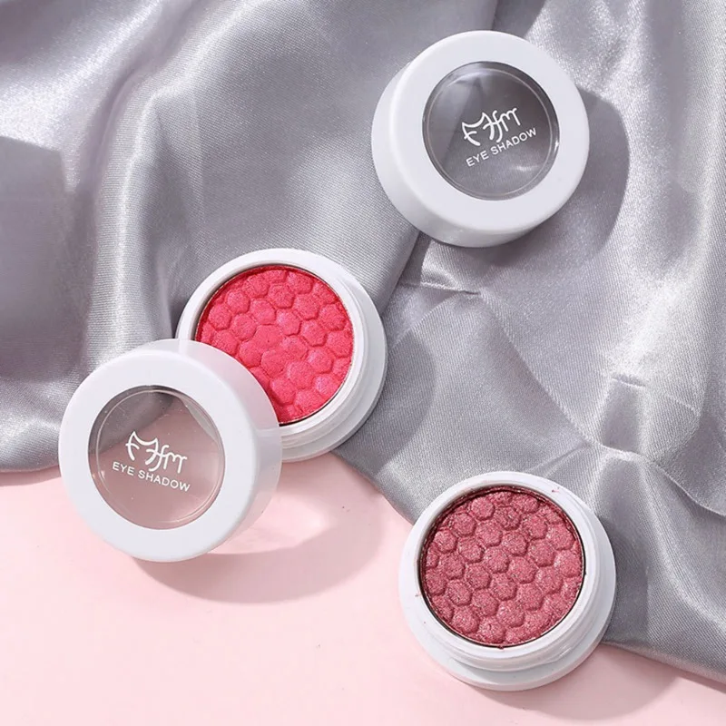 Мягкие матовые мерцающие тени для век макияж натуральные запеченные водостойкие