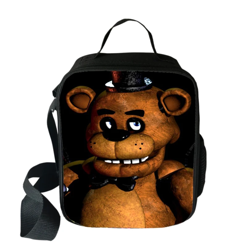Freddy 1 Мультфильм пять ночей у Фредди Портативный Ланч-мешок для женщин и мужчин пикника Кемпинг термо изолированная сумка для школьников мешок для хранения еды - Цвет: Freddy 1