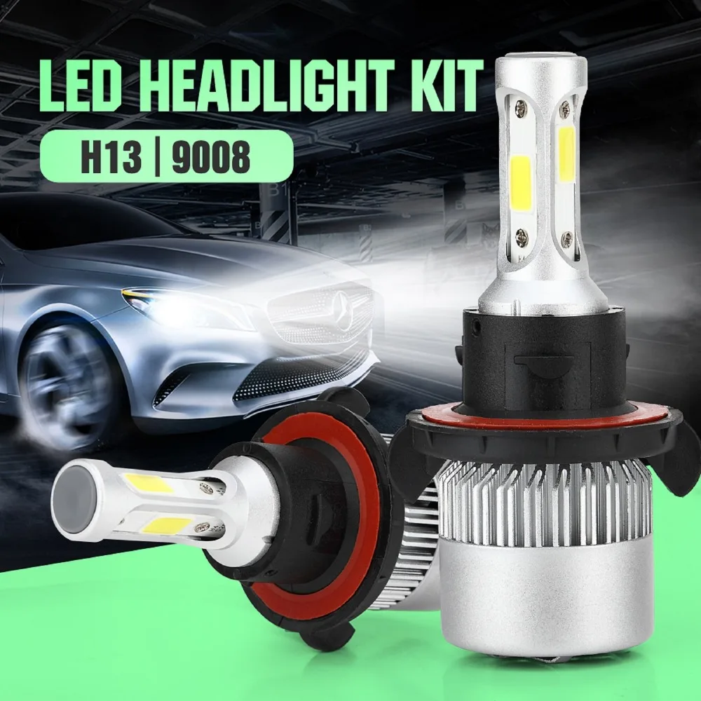 

2pcs H13 LED S2 H4 H1 H11 H8 H9 H3 9005 9006 9007 Auto Car Headlight Bulbs 72W 8000LM Headlamp Bulb 6500K fog light 200M range