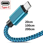 USB-кабель для передачи данных и быстрой зарядки для Samsung Galaxy S8 S9 S21 S20 Plus A71 A51 Type C