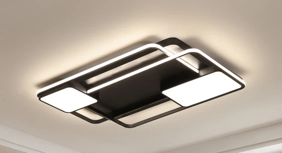 Black Новая светодиодная Люстра для гостиной, спальни, дома, lustre para sala, AC85-265V, современная светодиодная потолочная люстра, лампа, светильники, lustre - Цвет абажура: Black