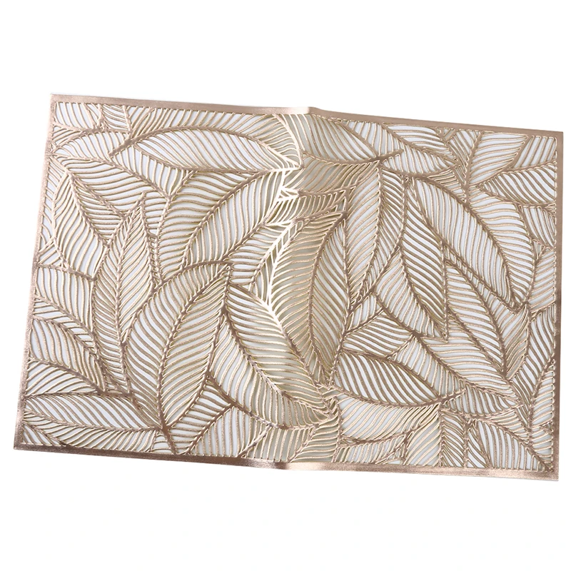 Ажурная подстилка с листьями нескользящий коврик для посуды в скандинавском