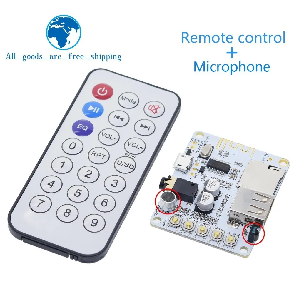 V5.0 V4.2 Bluetooth аудио приемник плата с Usb Tf слот для карты декодирования воспроизведения предусилитель выход 5 в беспроводной стерео музыкальный модуль