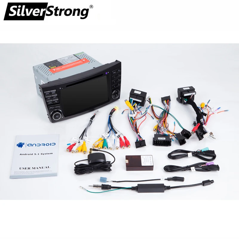 SilverStrong 2Din ips Android9.0 4G 64GB W211 радиоприемник dvd-проигрыватель для автомобиля для Mercedes Benz e-класс W211 E200 E220 E300 E350 E240 E260 E280