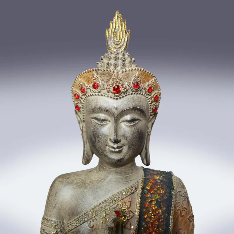 Тайский Будда изделия из смолы спа клуб Ресторан отеля Юго Восточной Азии стиль