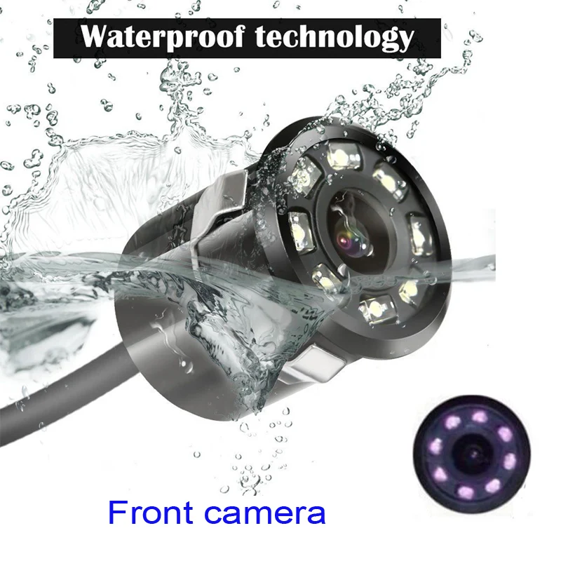 

Mini IP 69 Waterproof CCD Universal Front camera with 8 IR infrared HD Parking Camera 18.5MM Hot sale