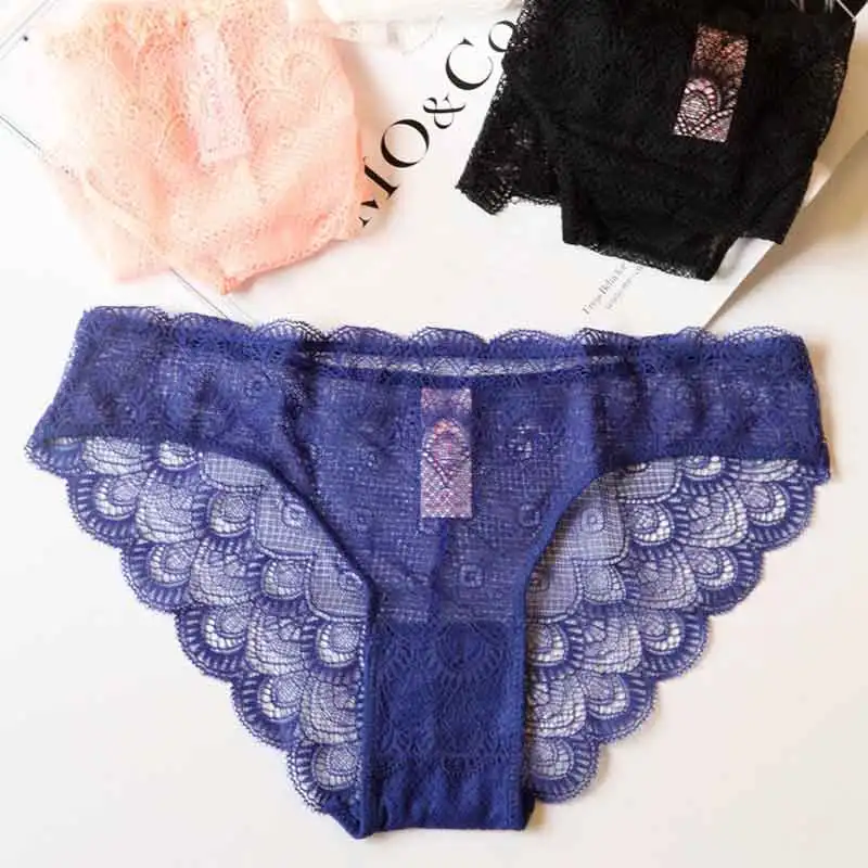 SP &amp CITY сексуальные черные прозрачные трусики женские кружевные с оборками