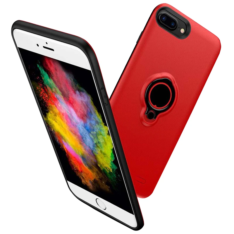 Чехол для iPhone 8 7 6 6s Plus с кольцом держателем 5000/7200 мАч|Чехлы аккумулятором| |