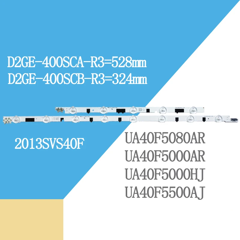 Светодиодная подсветка полосы 13 лампа для SamSung 40 &quotТВ D2GE 400SCA R3 UA40F5500 2013SVS40F UE40F6400