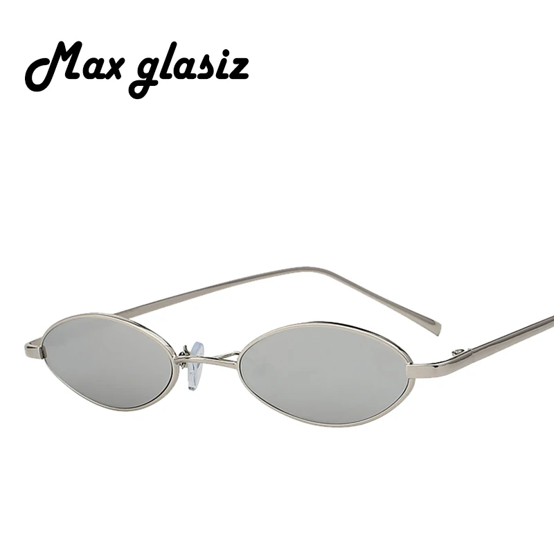 Max Glasiz хит продаж Овальные Солнцезащитные очки металлическая оправа мужские и