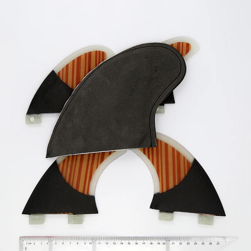 

Top Notch FCS SF4 Wood Veneer And Carbon Fiber Surf Fins