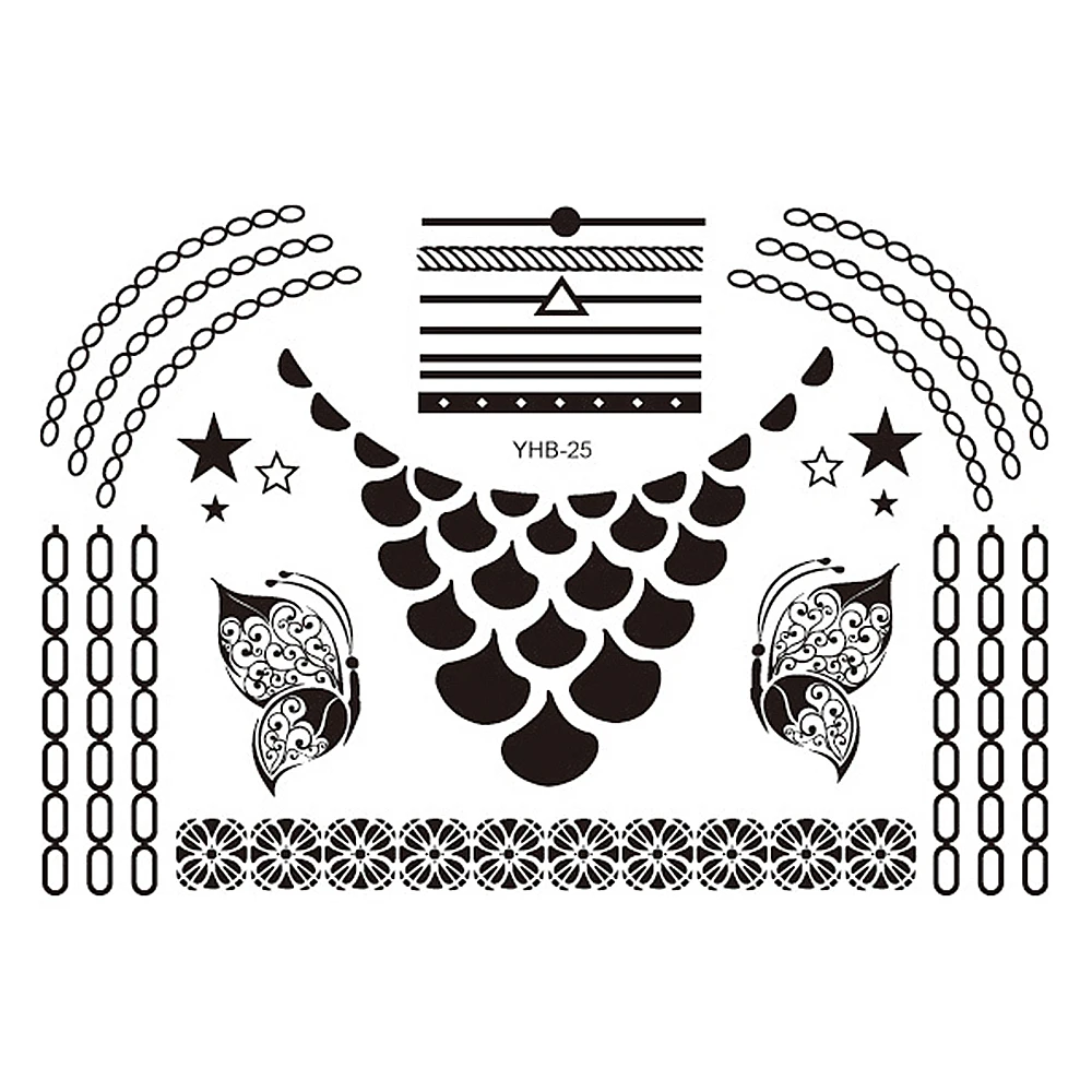 Временные тату-наклейки в виде животных 5 шт. сова Бабочка слон журавль