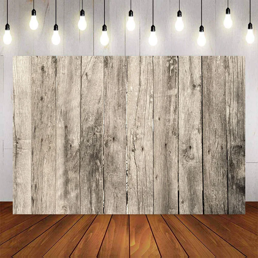 

Mehofond Wood Floor Backdrop white wooden wall photography Background Photo studio Banner Props Photo Booth Props
