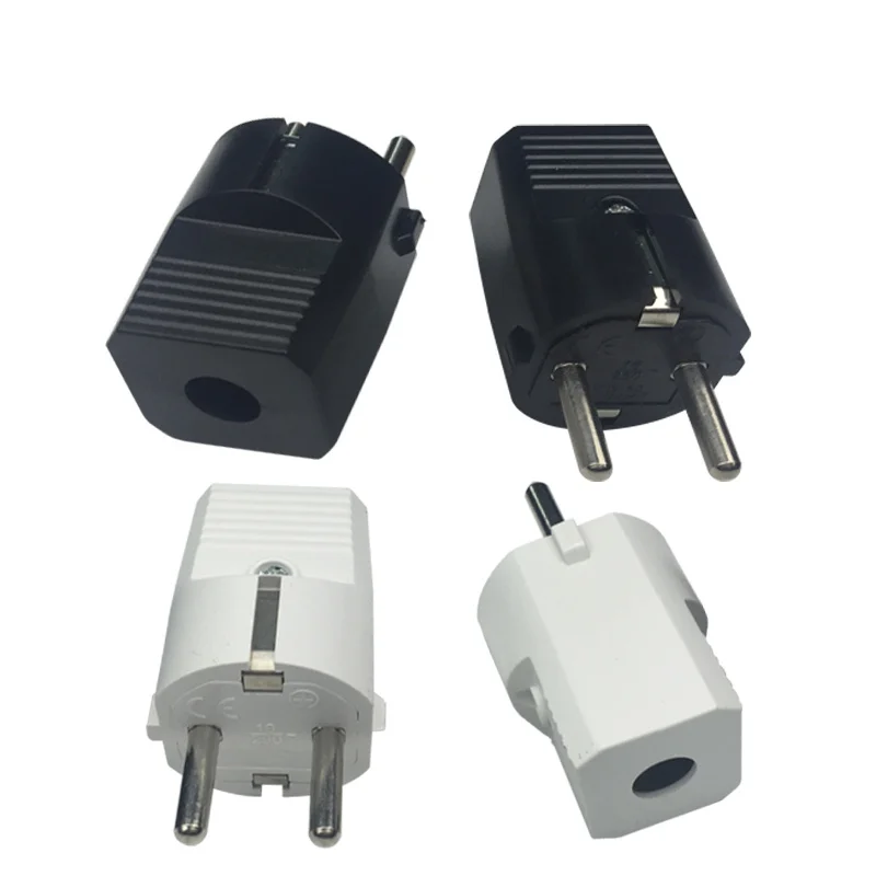 

2 X Schuko Germany 4.8mm Pin Type F Rewireable Power Plug 250V 10/16 Amp