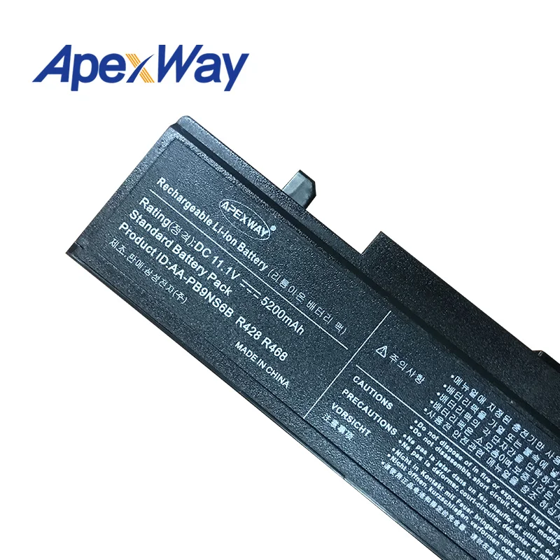 apexway laptop battery 355v5c for samsung rc530 np355e5x np355e7x np355v4c nt355v4c nt355v5c np355v5c np550p5c np550p7c np300e5a free global shipping