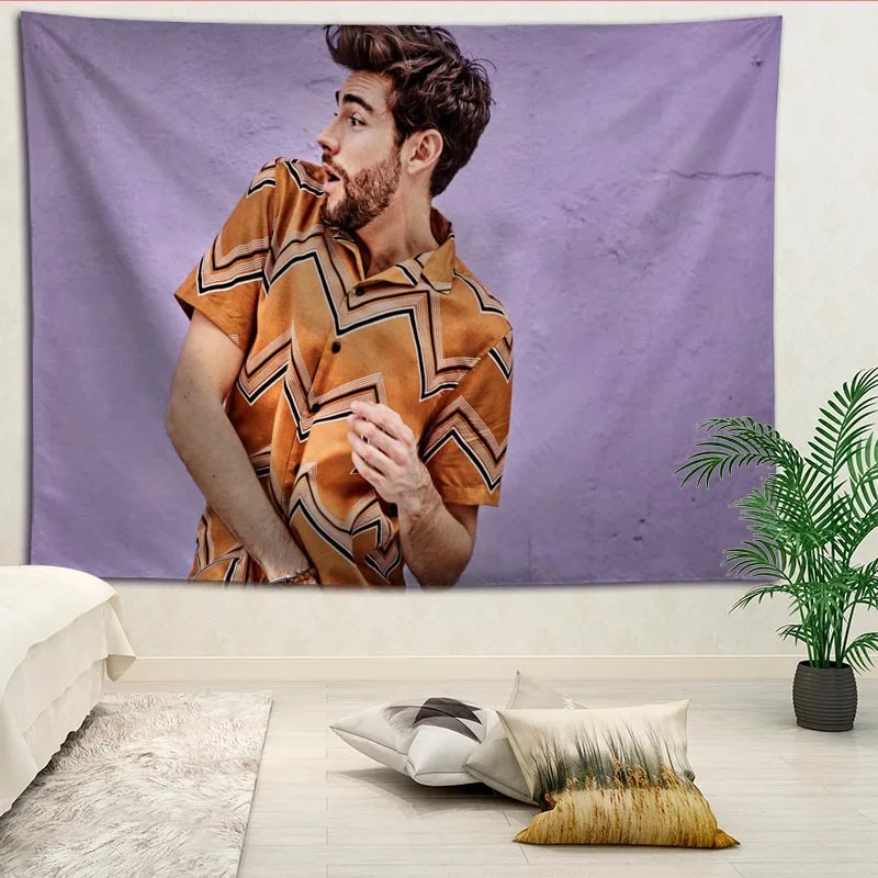 На заказ Alvaro Soler напечатанный фон, тканевый настенное покрытие для комнаты, прикроватная ткань, Современная Большая живопись, Скандинавская ткань, гобелен - Цвет: 7