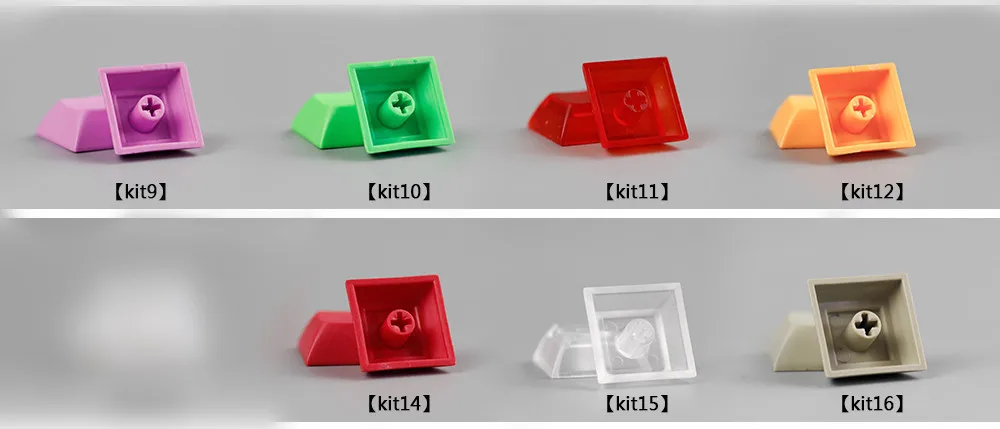 Pbt dsa keycap dsa 1u смешанный цвет красный esc желтый синий колпачки для игровой механической клавиатуры