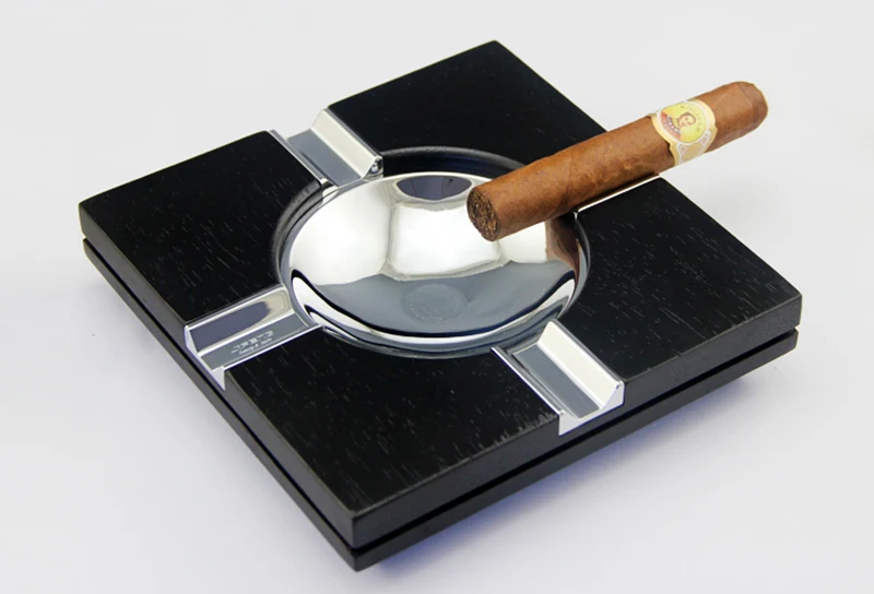 JIFENG гаджет высокое качество черное дерево основа серебро металл для курения