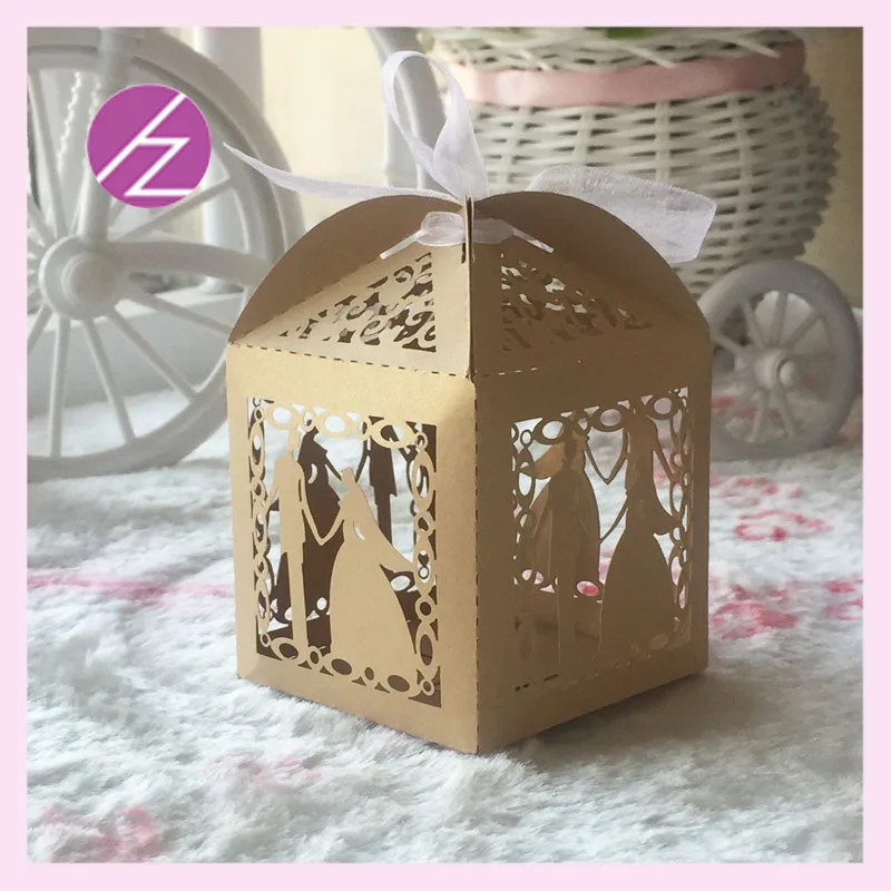 100 шт./лот милые свадебные украшения коробка для конфет бумажные коробки