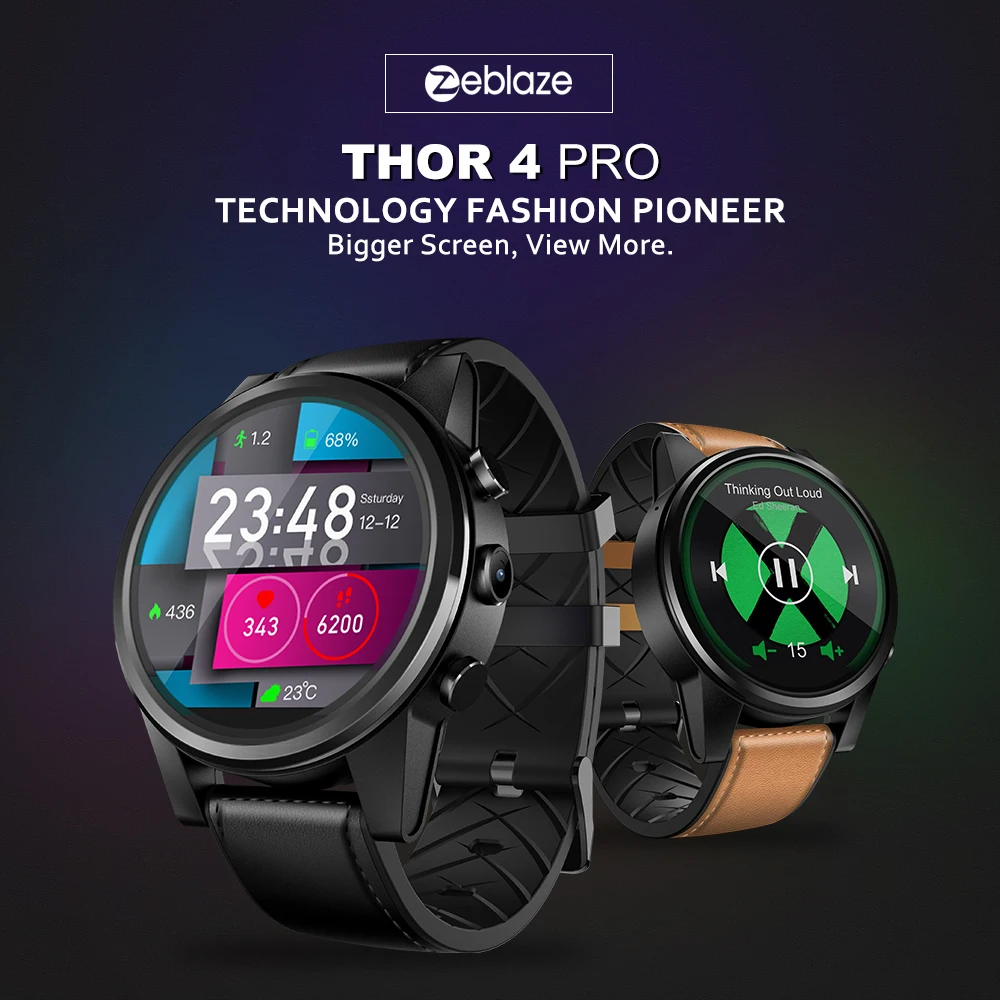 4G сим смарт-браслет zeblaze Thor 4 Pro gps WiFi 16G rom Bluetooth 4,0 Четырехъядерный мужские часы телефон ответ на звонки пульс