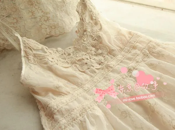 Mori Girl/летнее кружевное платье принцессы с вышивкой; Vestidos Verao Renda; повседневные платья в стиле Лолиты; Roupas Mujer Faldas