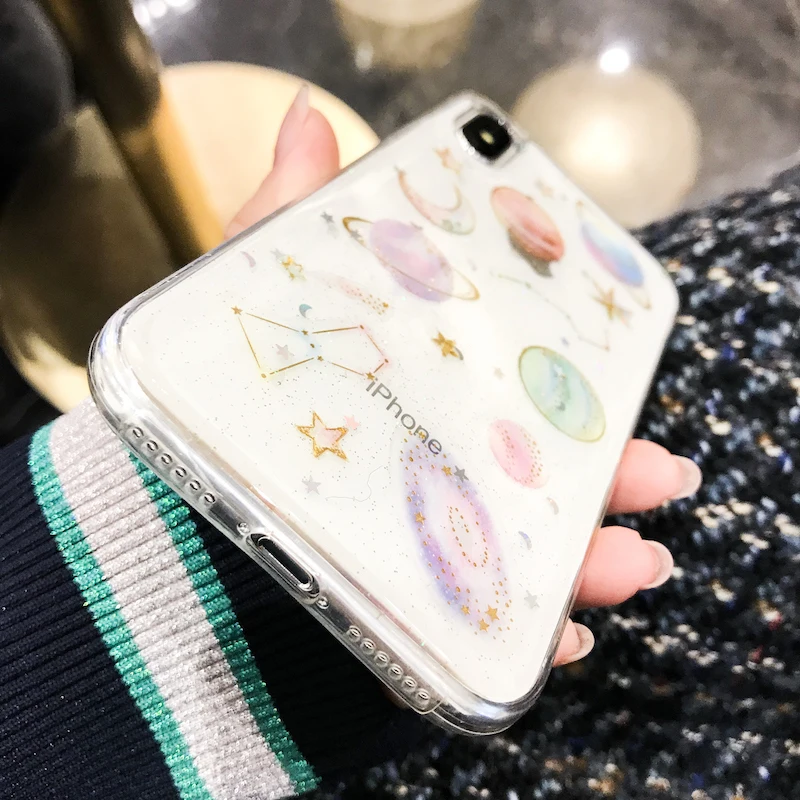 Чехол для телефона с изображением космоса, планеты, Луны, для iphone 6, 6 S, 7, 8 plus, X, чехол, Вселенная, созвездие, звезда, чехол для iphone XS Max, XR, Xs