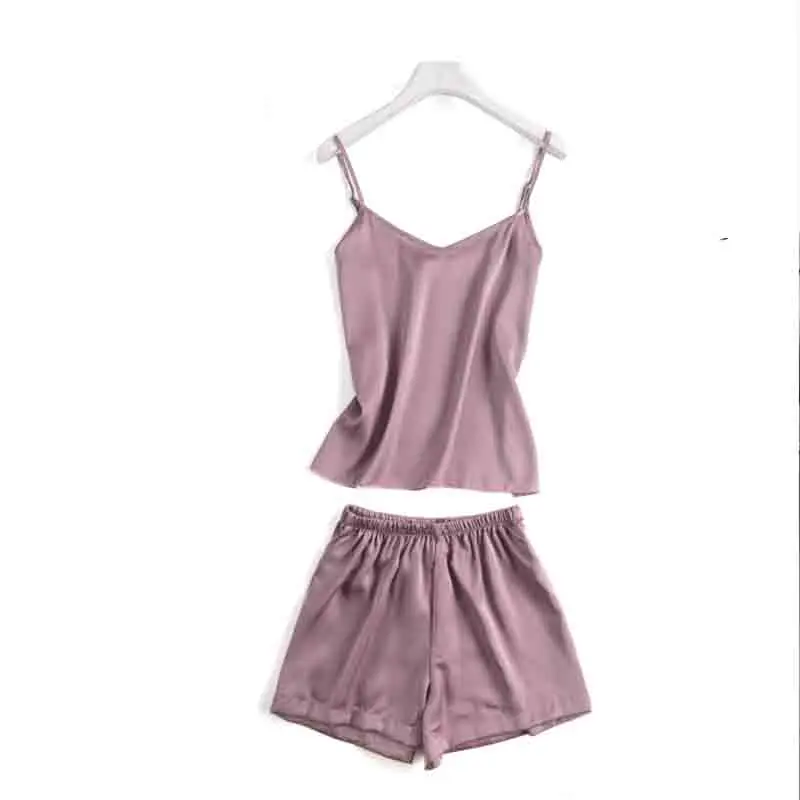 SILKBEUTY женские пижамы летние сексуальные на тонких бретелях из натурального шелка