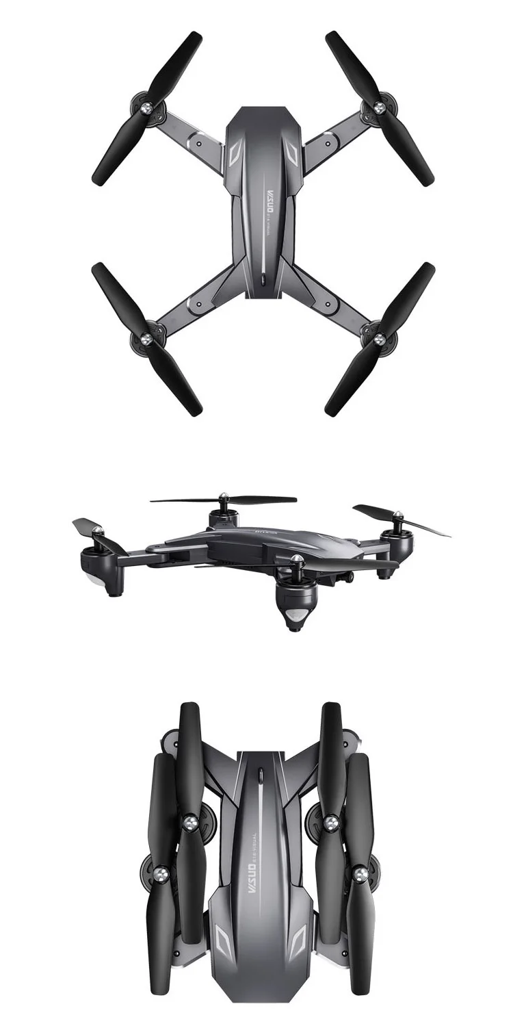 WiFi FPV RC Дрон 4K камера оптический поток 720P двойная камера RC Квадрокоптер складной селфи Дрон Visuo XS816 VS XS809S SG106