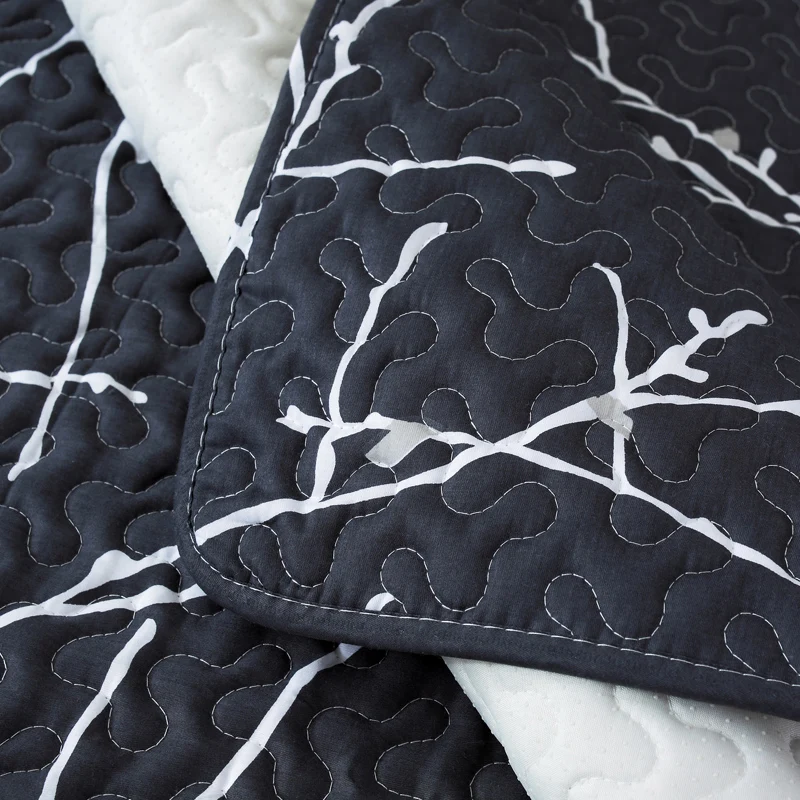 Простой черно белый Хлопковый Американский чехол для дивана хлопковые