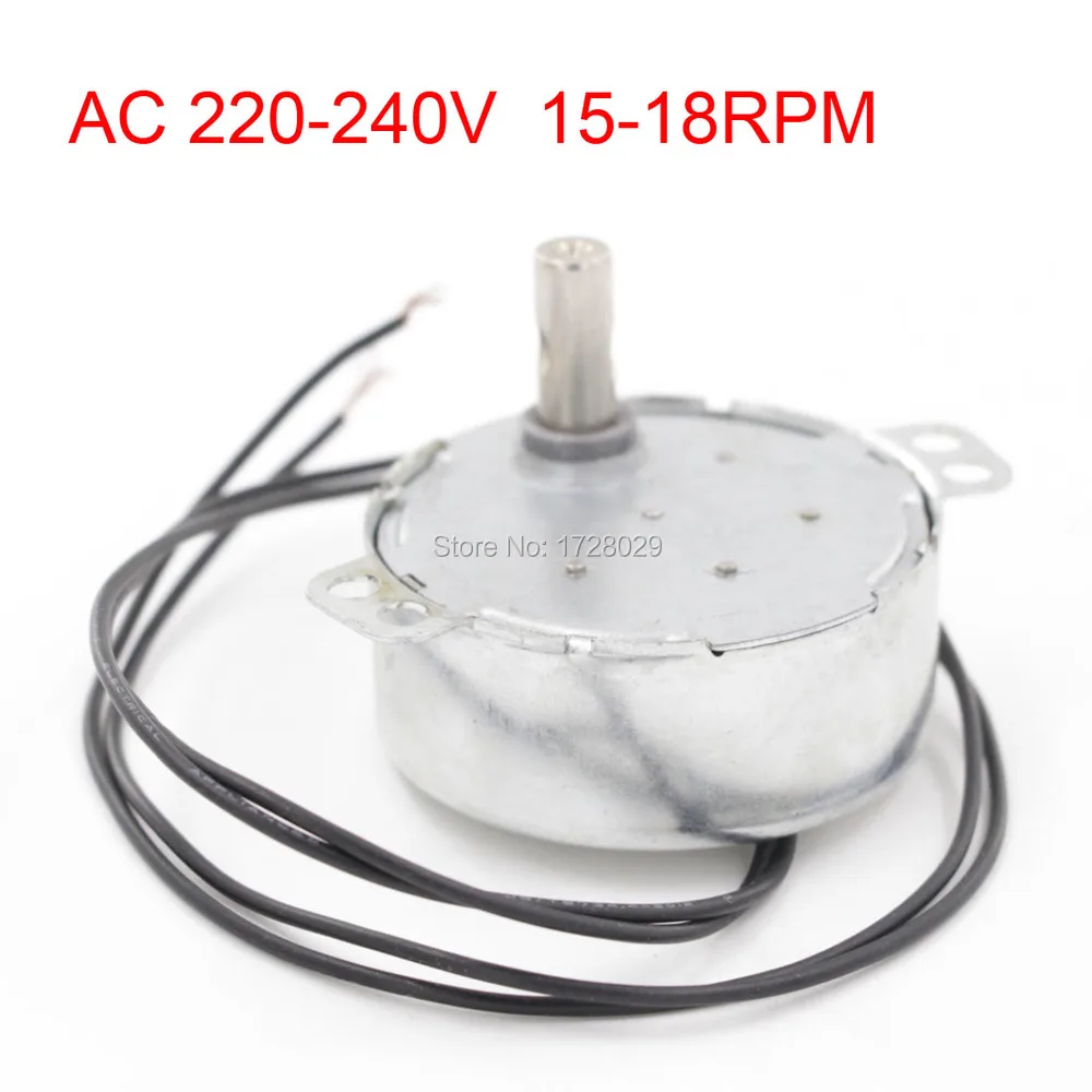 Синхронный редукторный двигатель 50TYC 50/60 Гц AC 220 240 в 15 18 об/мин|gear motor|synchronous gear