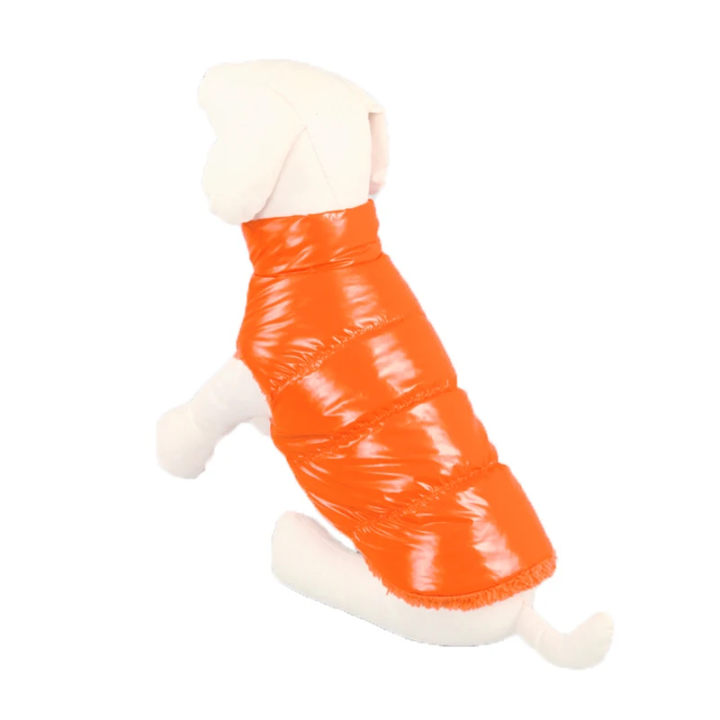 Orange Pet Jacket Зимняя одежда для собак, Большая одежда, водонепроницаемая одежда для маленьких собак, утолщенная куртка для собак, щенков, чихуахуа, 21 A1 - Цвет: Orange Pet Jacket