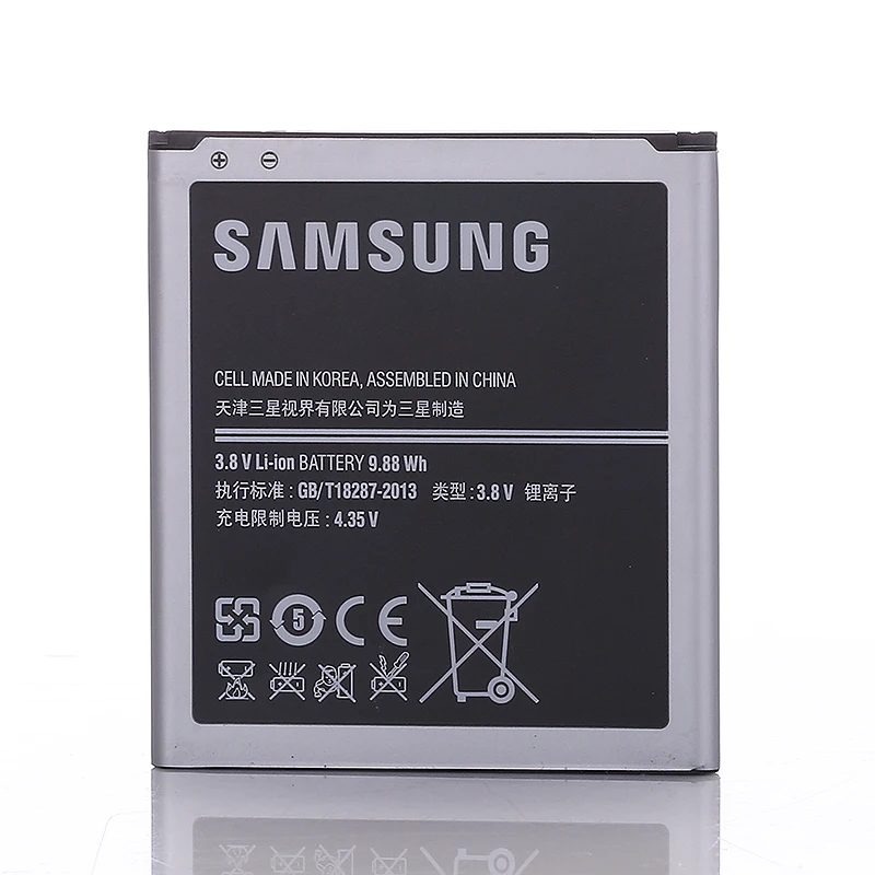 Батарея bateria Оригинальная батарея Samsung Перезаряжаемые для EB B220AC Galaxy Grand 2 G7102 G7106 2200