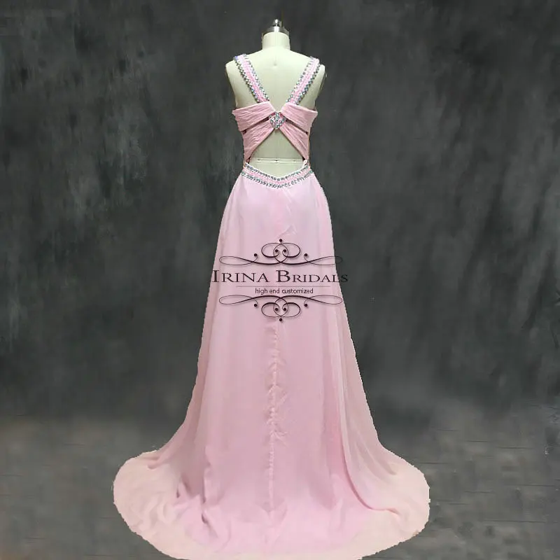 Розовое вечернее платье с рукавами крылышками и кристаллами|evening dress|pink evening dresspink