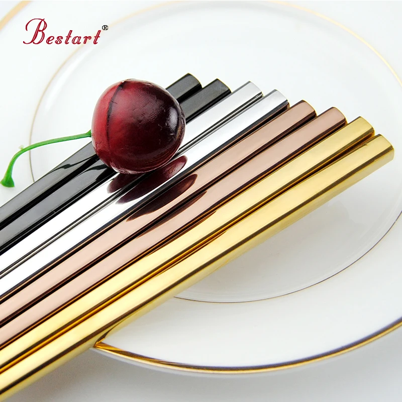 Палочки для еды из нержавеющей стали 4 пары|stainless steel chopsticks|steel chopstickschop sticks |