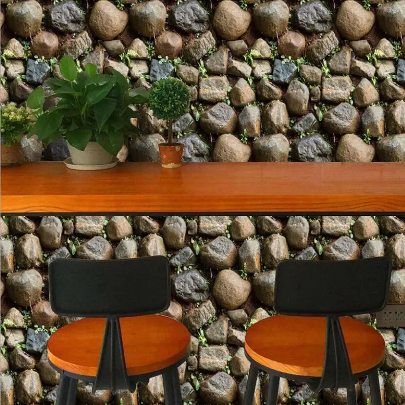 Modern 3d Stone Wallcovering Self Adhesive Store Wall Paper tv Backdrop Wallpapers Mural Papel de Parede Home Decoration ZE091 |