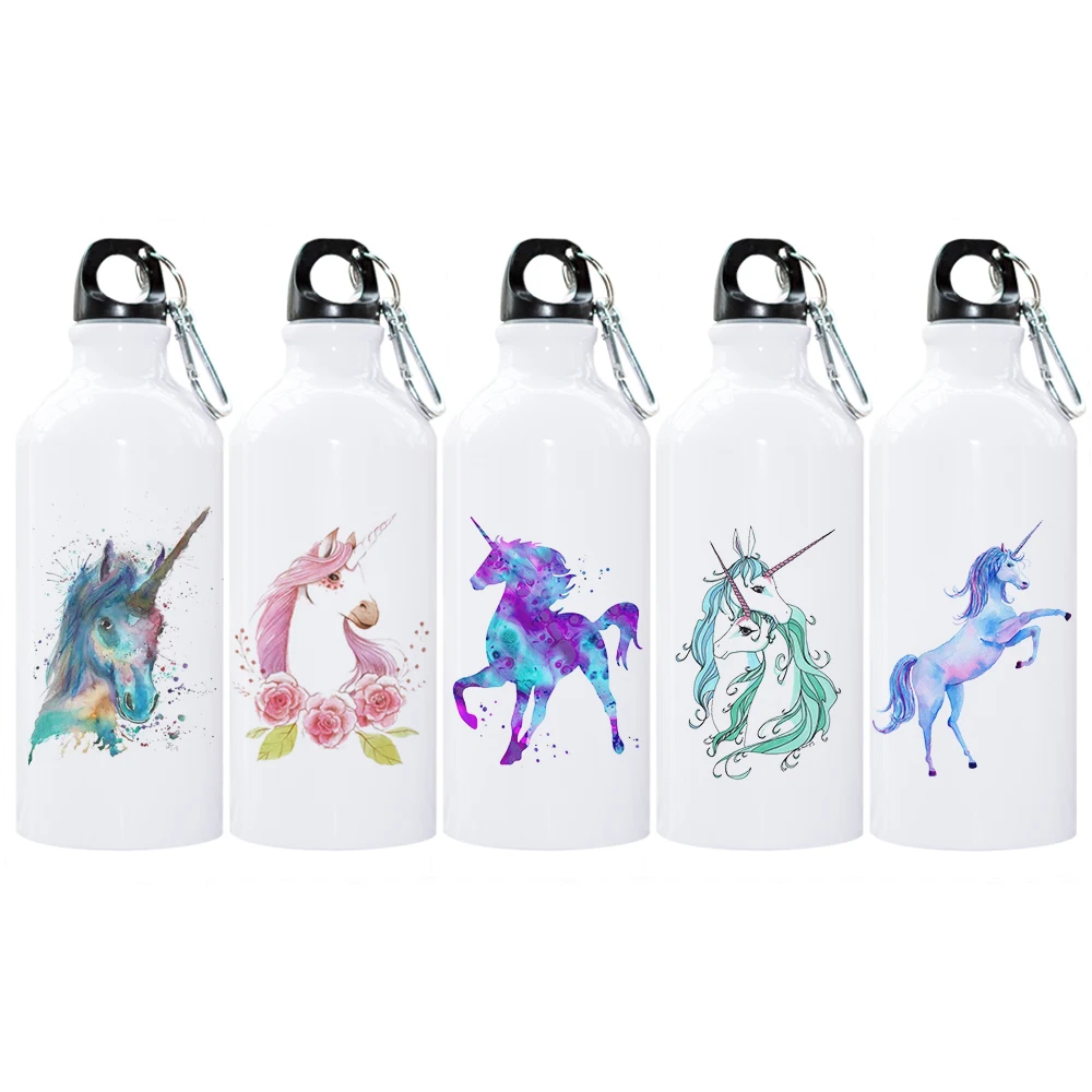 Фотобутылка для воды с карабином единорогом|Бутылки воды| |