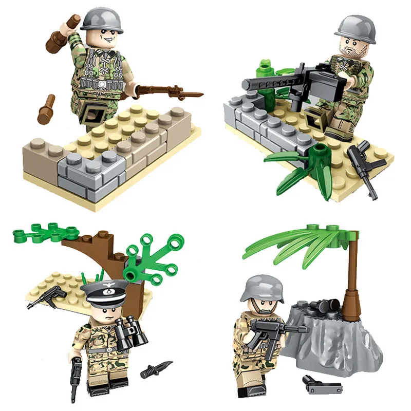 Kitoz WW2 битва Берлинской армии строительный блок мини игрушка фигурка Вторая