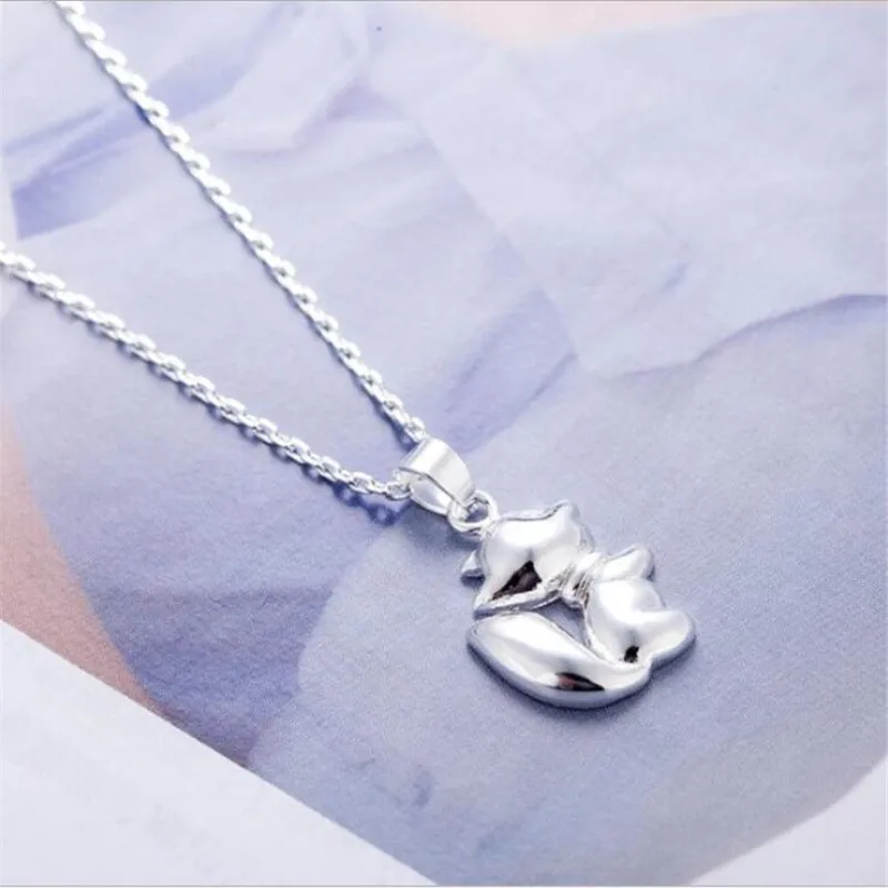 LULU-PIG 925 пробы Серебряное ожерелье в Корейском стиле Простой Элемент светильник